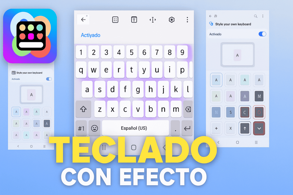 teclado con efecto