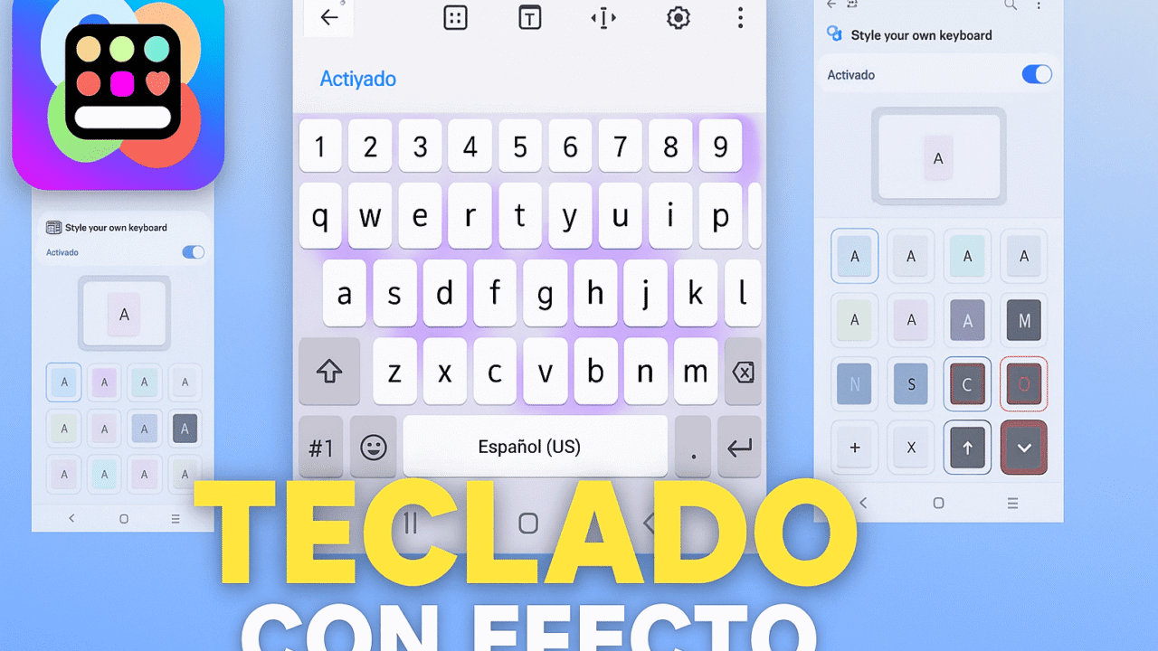 teclado con efecto