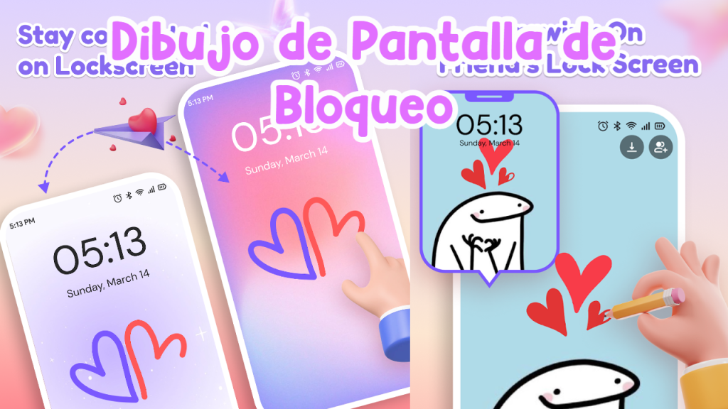 dibujo de pantalla de bloqueo